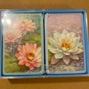 Vintage Hallmark Water Lilies Playing Cards Set NEW